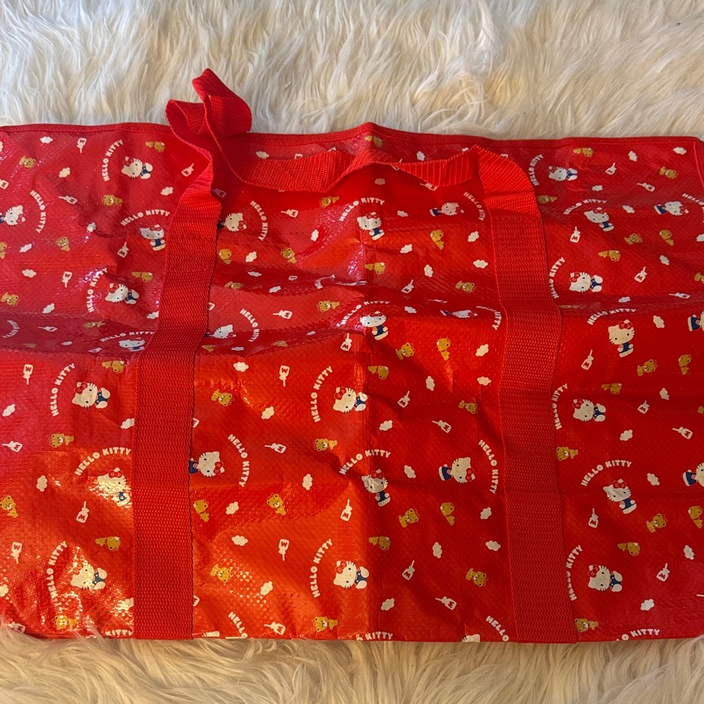 Hello Kitty Red Patterned Carry Tote - Picture 2 of 4